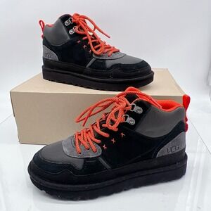 UGG Women's Highland Hi Heritage Sneaker Boots Black Suede 1112281 Size US 8